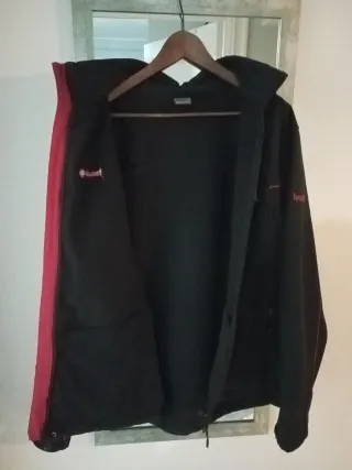 Anorak Izas Montaña Talla 3XL Negro/Rosa