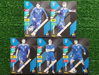 5 carte Adrenalyn XL Panini Italia
