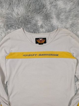 Harley Davidson Camiseta Manga Larga Y2K Vintage A
