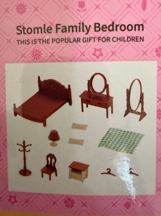 Habitación cama doble para Sylvanian Families