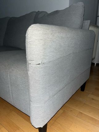 Sofá Angersby 3 plazas Ikea Gris
