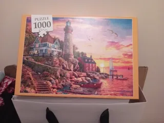 Puzzle 1000 piezas Faro y Casas