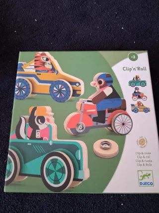 Juguete coches madera Clip'n'Roll