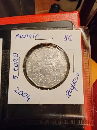 Moneda Plata 5€ Austria 2002