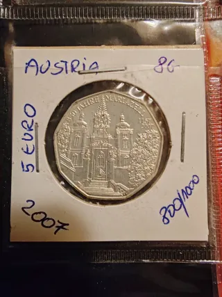 Moneda Plata 5€ Austria 2002