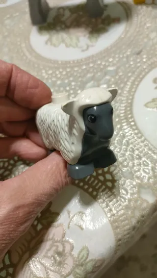 Set 4 animali elefante giraffa, pecora, mucca