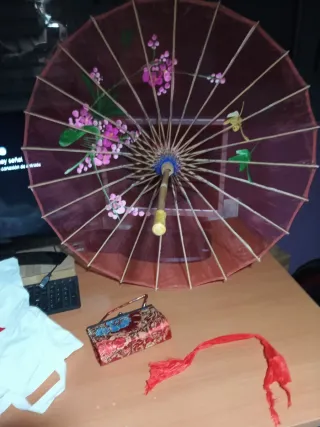 Conjunto Paraguas y Bolso Oriental