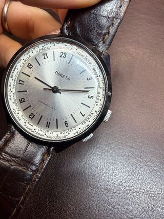 Raketa 2623H World Time Polar Cities