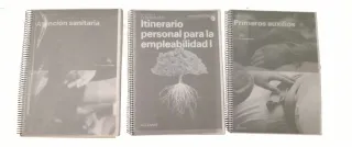 Lote 3 Libros: Sanitaria, Empleabilidad, Primeros