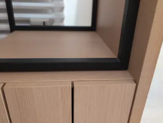 Escritorio madera y metal