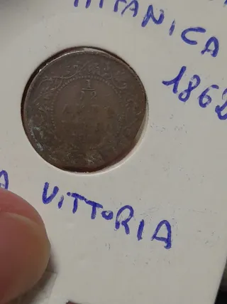 Moneta 1/12 Anna India Britannica 1862