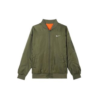 Chaqueta Bomber Nike Reversible Verde/Naranja