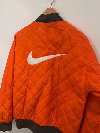 Chaqueta Bomber Nike Reversible Verde/Naranja