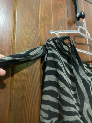 Pantalones anchos estampado cebra