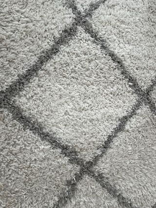 Alfombra Blanco y Gris