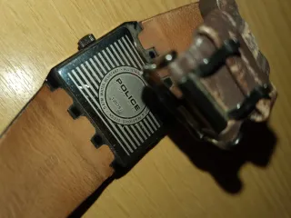 Orologio Police Uomo Pelle Marrone Argento