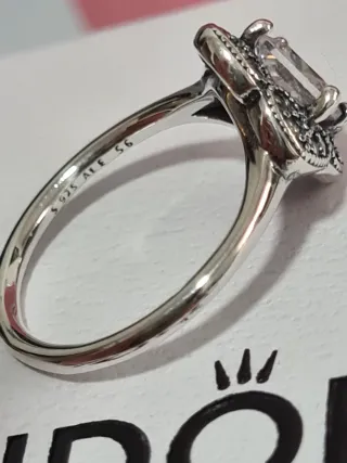 Anillo Pandora Plata Circonita Talla 56