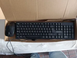 Ratón y Teclado USB VORPC Negro