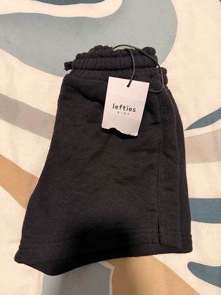 Pantalón corto niña Lefties negro talla 7/8