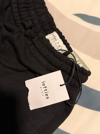 Pantalón corto niña Lefties negro talla 7/8