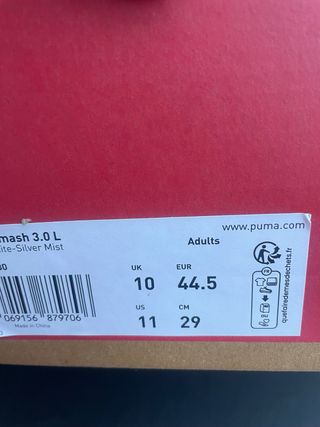 Zapatillas Puma Smash 3.0L Hombre Blancas