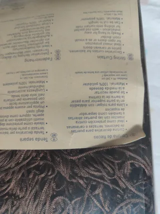 Cortina de flecos Meradiso 90 x 240 cm