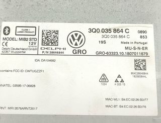 Volkswagen 2409685 3q0035864c sistema tiguan sport