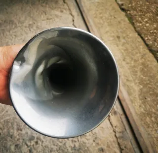 Bocina Trompeta Aire Cromada