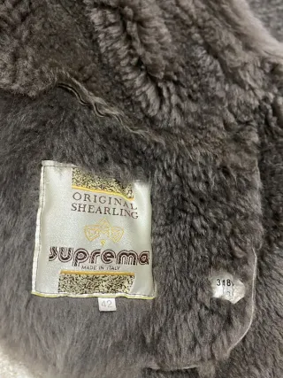 Montone Sherling Marrone Vintage