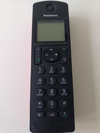 Teléfono Inalámbrico Panasonic Negro y Rojo