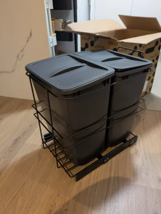 Cubos Basura Extraíbles 2x35L sin estrenar