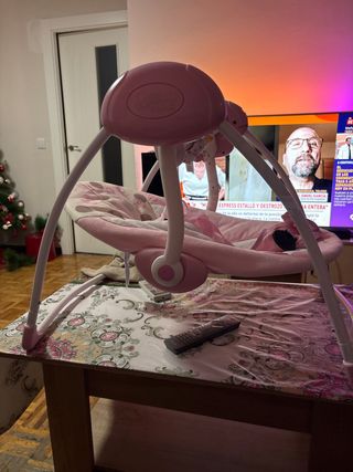 Trona de bebé rosa