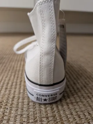 Converse tela blancas talla 41