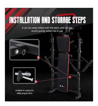 Banco de musculación multifuncional  inclinable