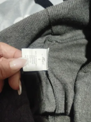 Pantalones piratas grises anchos Talla S