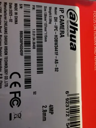 Cámara Dahua Wiz Sense Smart IA 4MP