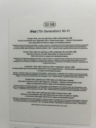 iPad 7ª Gen Plata/Blanco