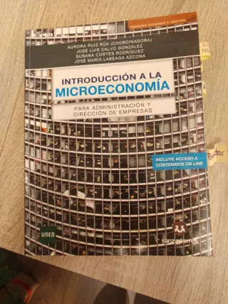 Introducción a la microeconomía 1⁰ de ADE. UNED