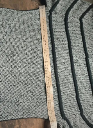 Vestido de invierno gris y negro