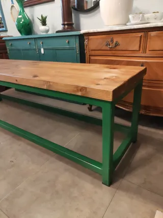 Banco hierro y madera