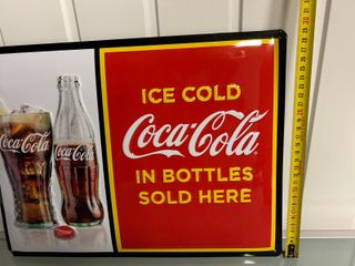 Placa Coca-Cola Ice Cold