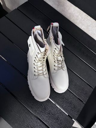 Botas militares blancas mujer nuevas