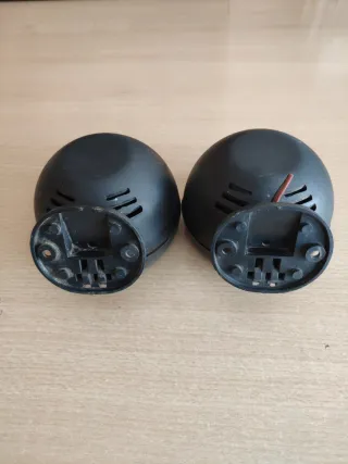 Pareja altavoces negros vintage