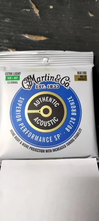 Corde per chitarra acustica Martin MA180 a 12 corde