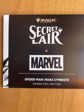MTG Spider Man Secret Lair Mana Symbiote - New