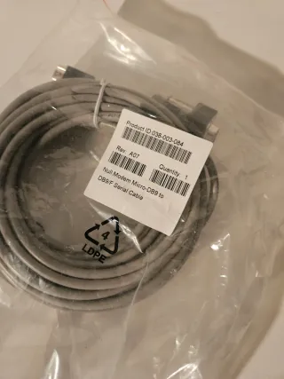 Cavo Seriale Null Modem Micro-DB9 a DB9/F