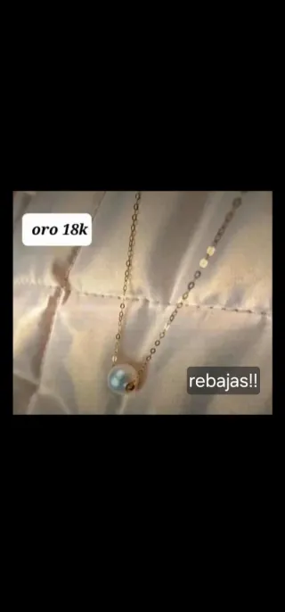 PROMOCIÓN!!  Lote 5 collares oro 18k