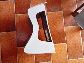 Porta scarpe in plastica grigio