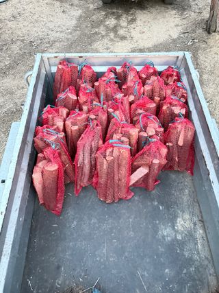 Sacos de leña para chimenea