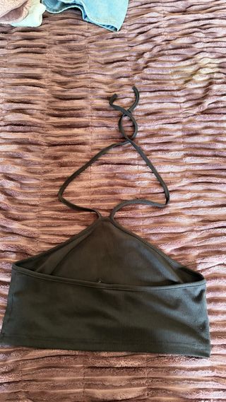 Top halter/bandana negro